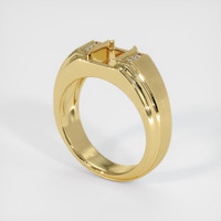 18K Yellow Gold Men's Ring Setting Video
