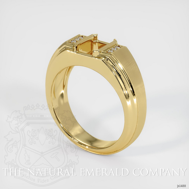 18K Yellow Gold Men's Ring Setting