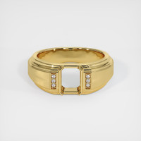 18K Yellow Gold Men's Ring Setting Image