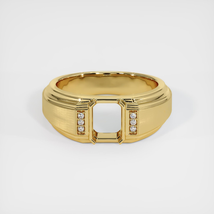 18K Yellow Gold Men's Ring Setting