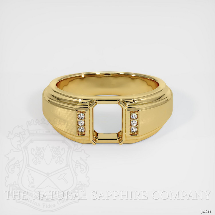18K Yellow Gold Men's Ring Setting
