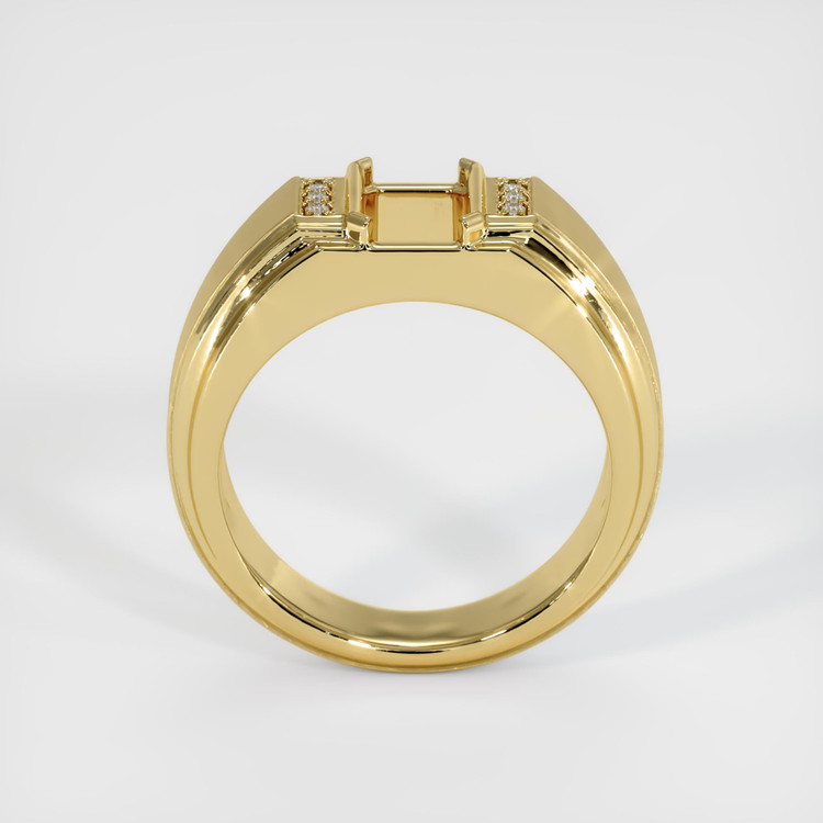 18K Yellow Gold Men's Ring Setting