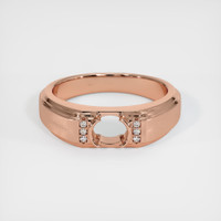 14K Rose Gold Men's Ring Setting Image