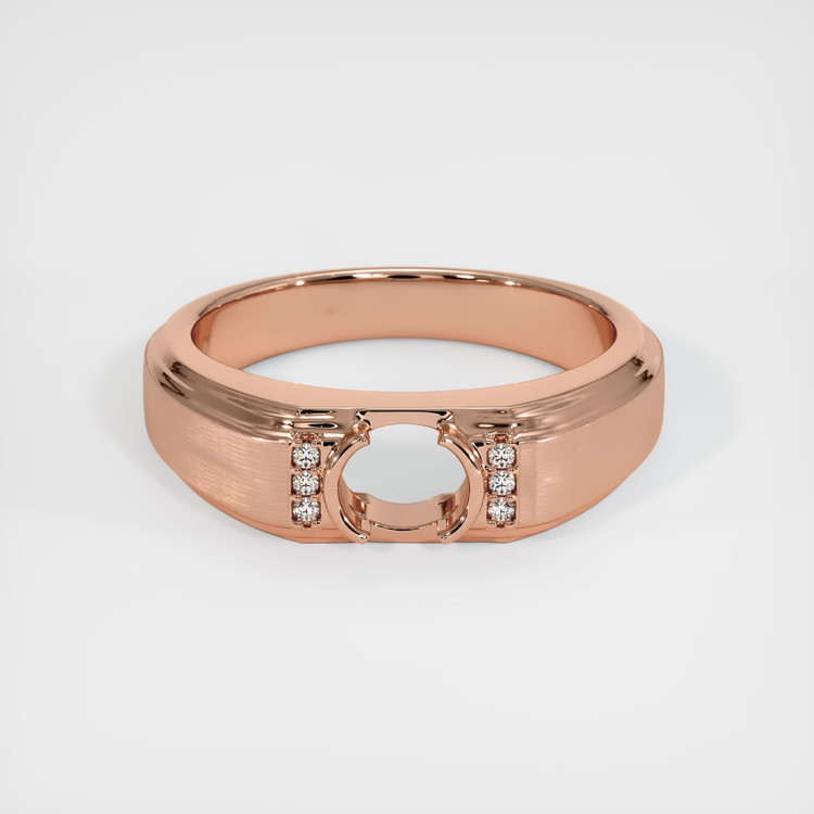 14K Rose Gold Men's Ring Setting