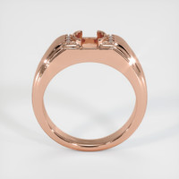 14K Rose Gold Men's Ring Setting Image