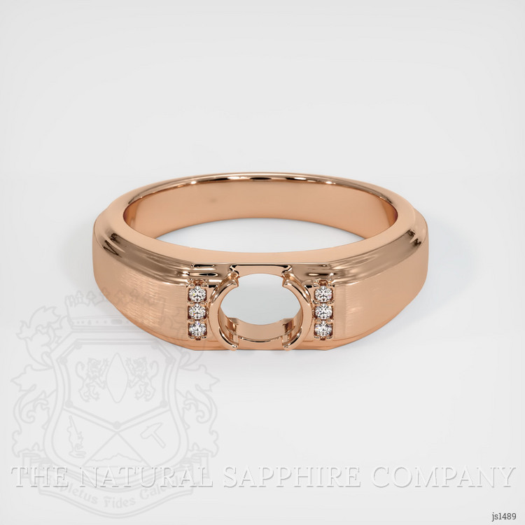 18K Rose Gold Men's Ring Setting