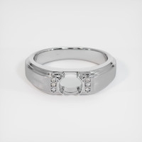 14K White Gold Men's Ring Setting Image