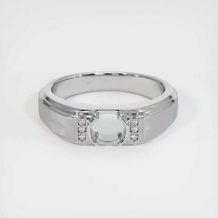 14K White Gold Men's Ring Setting
