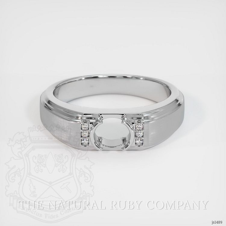 14K White Gold Men's Ring Setting