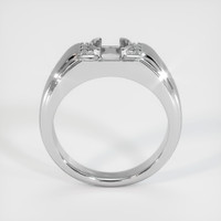 14K White Gold Men's Ring Setting Image