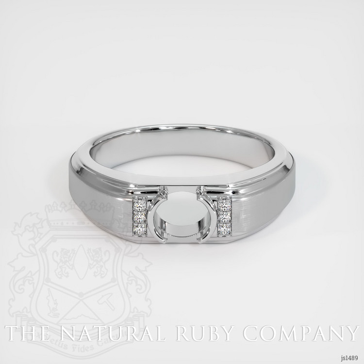 18K White Gold Men's Ring Setting