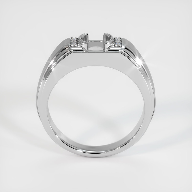 18K White Gold Men's Ring Setting