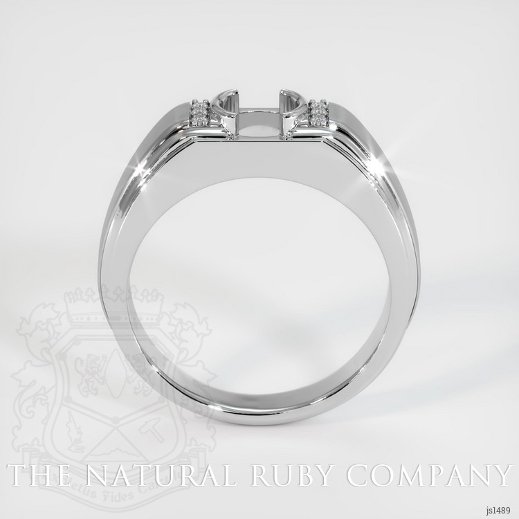 18K White Gold Men's Ring Setting