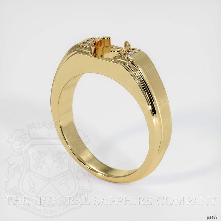 10K Yellow Gold Men's Ring Setting