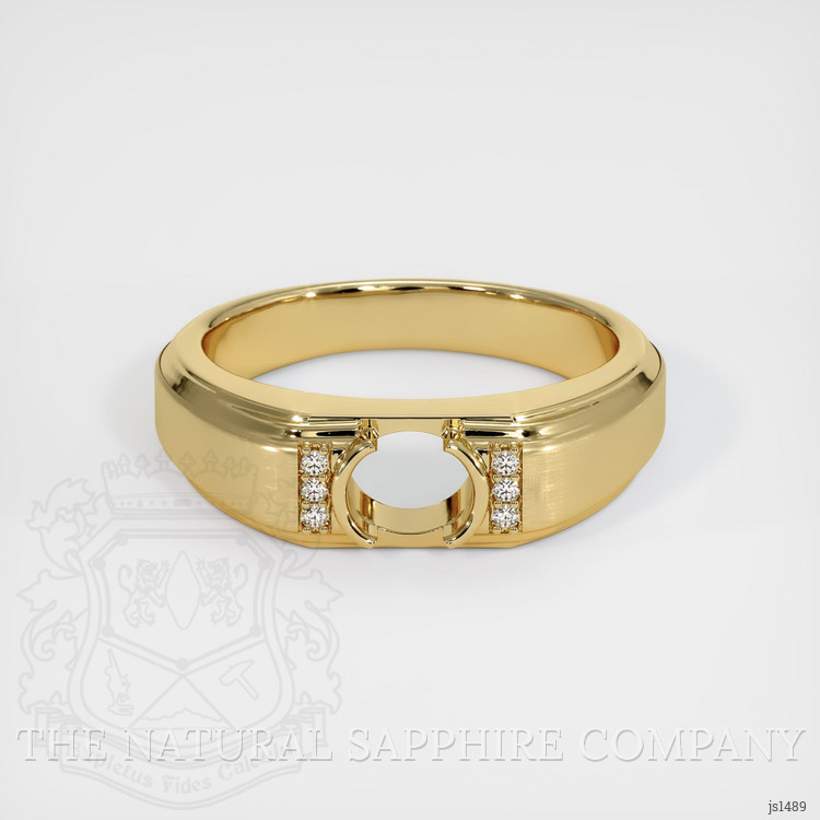 14K Yellow Gold Men's Ring Setting