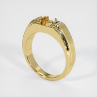 18K Yellow Gold Men's Ring Setting Video