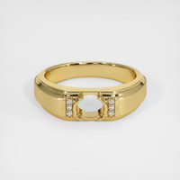 18K Yellow Gold Men's Ring Setting Image