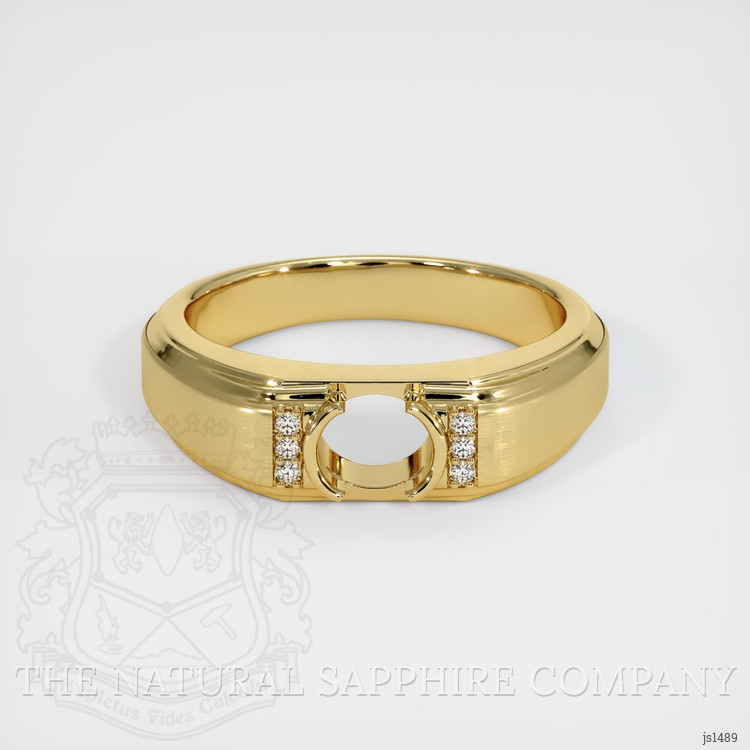 18K Yellow Gold Men's Ring Setting