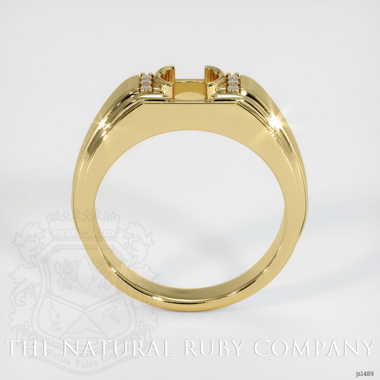 18K Yellow Gold Men's Ring Setting