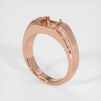 14K Rose Gold Men's Ring Setting Video