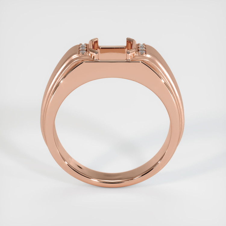 14K Rose Gold Men's Ring Setting