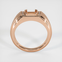 18K Rose Gold Men's Ring Setting Image