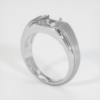 10K White Gold Men's Ring Setting Video