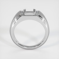14K White Gold Men's Ring Setting Image
