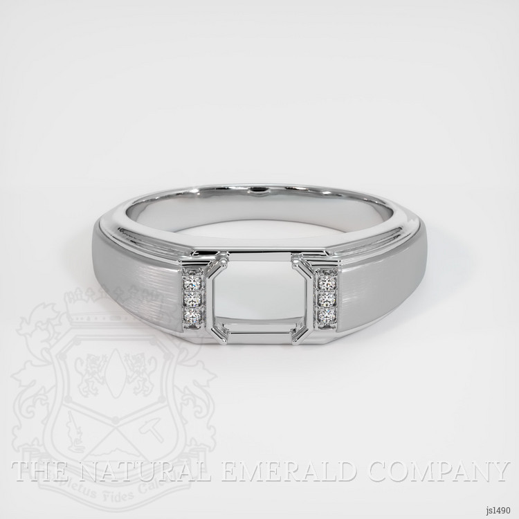 18K White Gold Men's Ring Setting