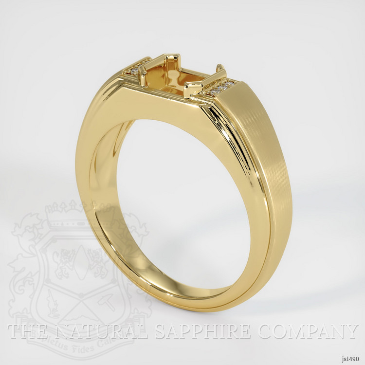 10K Yellow Gold Men's Ring Setting