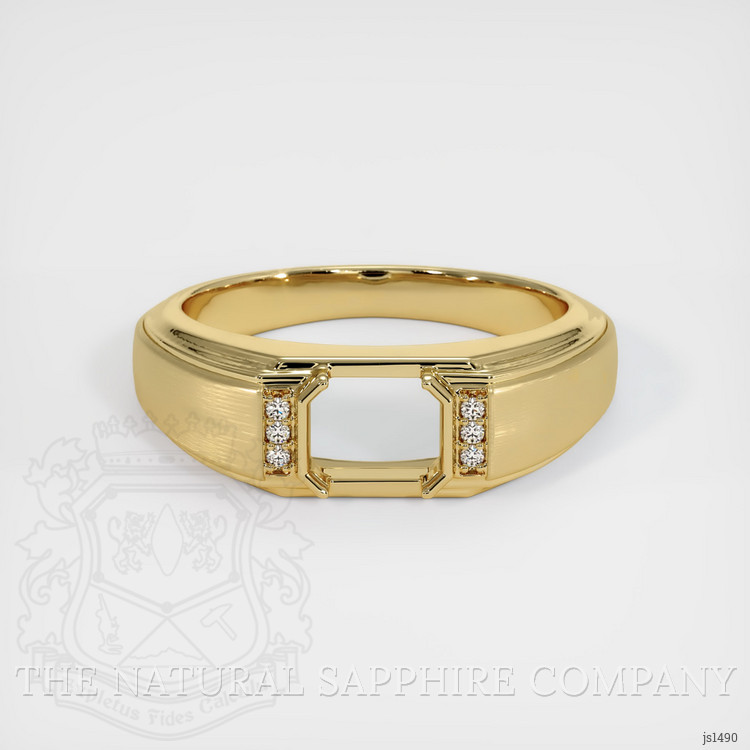 10K Yellow Gold Men's Ring Setting