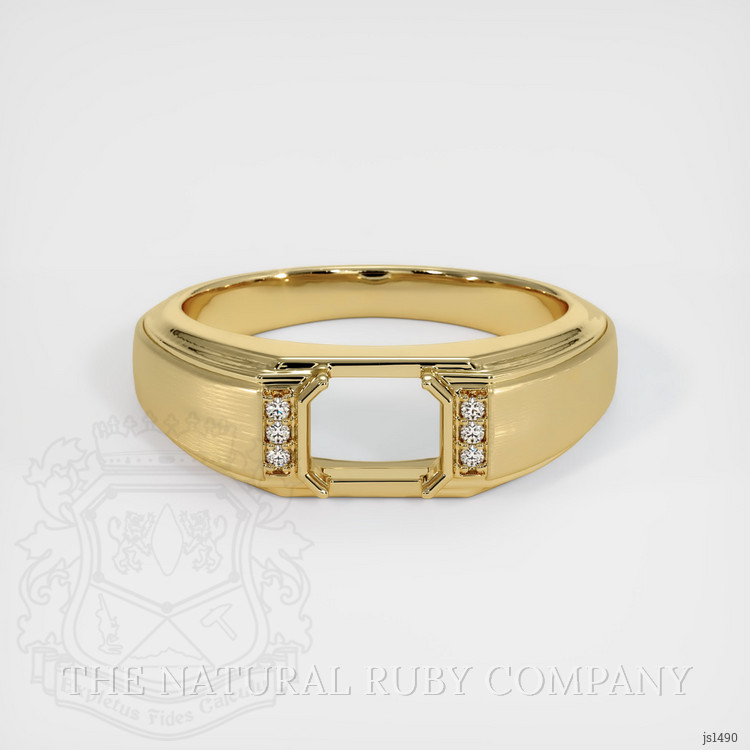 10K Yellow Gold Men's Ring Setting