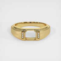 14K Yellow Gold Men's Ring Setting Image