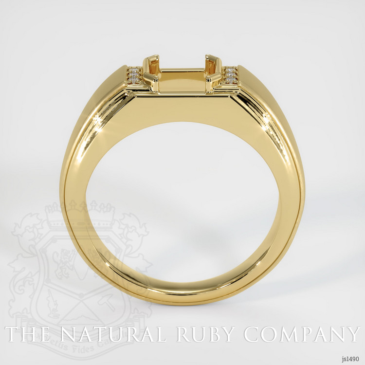 14K Yellow Gold Men's Ring Setting