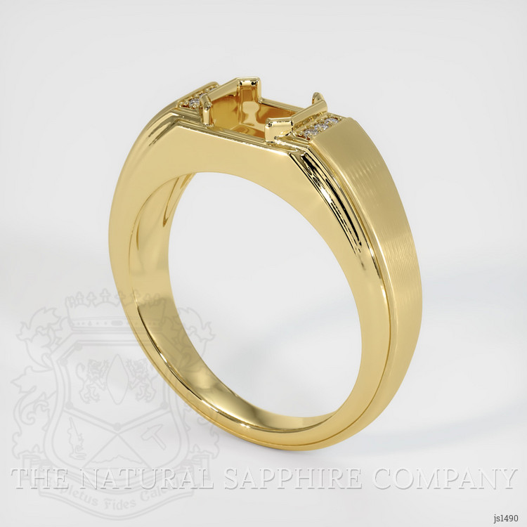 18K Yellow Gold Men's Ring Setting