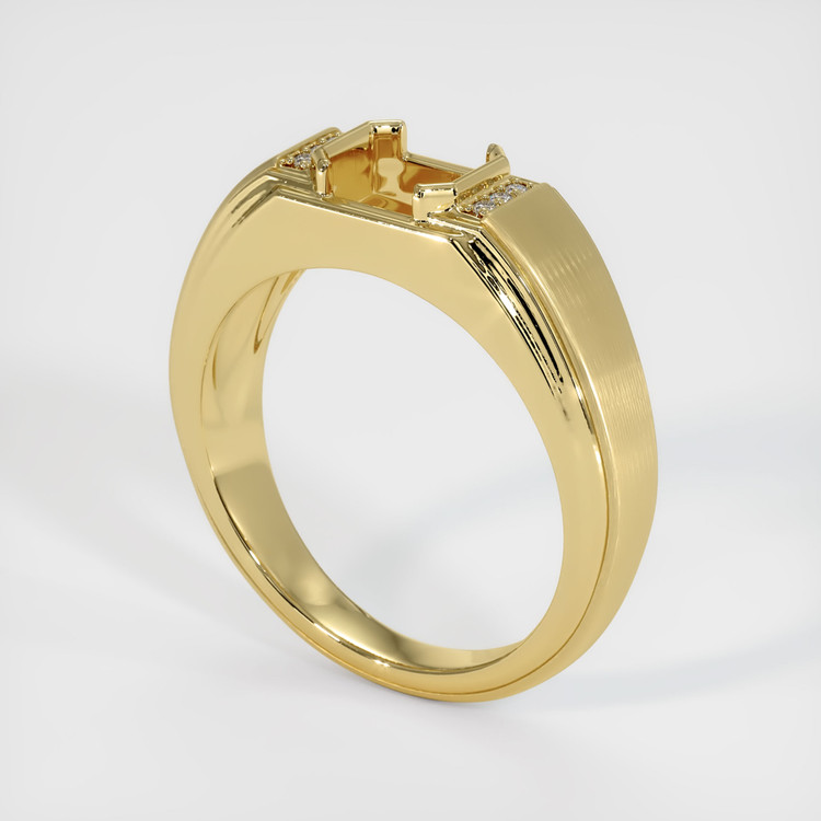 18K Yellow Gold Men's Ring Setting