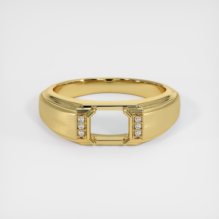 18K Yellow Gold Men's Ring Setting