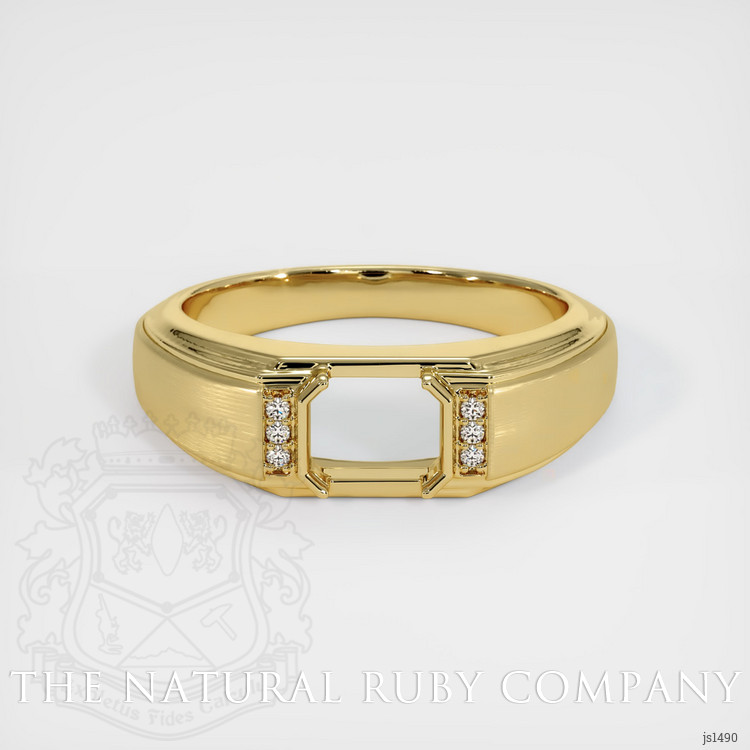 18K Yellow Gold Men's Ring Setting