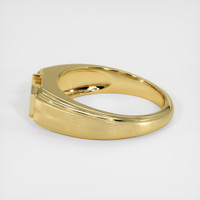 18K Yellow Gold Men's Ring Setting Image