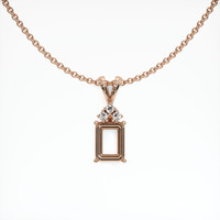 14K Rose Gold Accent Stones Pendant Setting Video