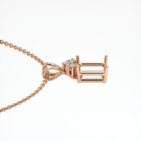 14K Rose Gold Accent Stones Pendant Setting Image