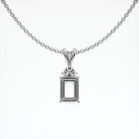 14K White Gold Accent Stones Pendant Setting Video