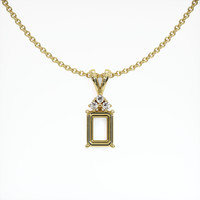 10K Yellow Gold Accent Stones Pendant Setting Video