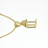 10K Yellow Gold Accent Stones Pendant Setting Image