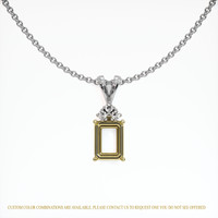 14K Yellow & White Accent Stones Pendant Setting Video