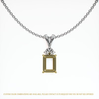 18K Yellow & White Accent Stones Pendant Setting Video
