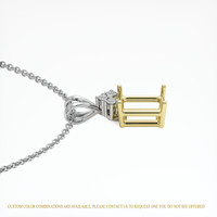18K Yellow & White Accent Stones Pendant Setting Image
