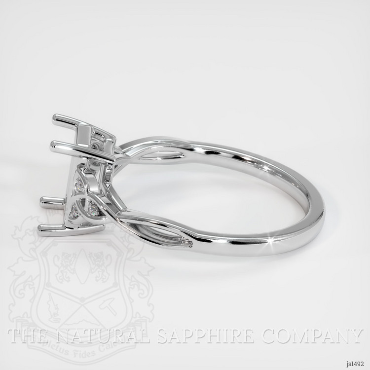 Platinum 950 Accent Stones Ring Setting