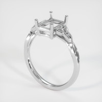 18K White Gold Accent Stones Ring Setting Video