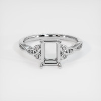 18K White Gold Accent Stones Ring Setting Image
